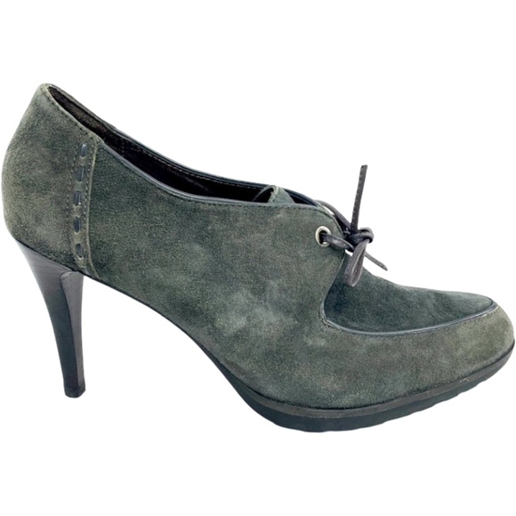 Circa Joan Herald David Gray Suede Heels 8.5 - Picture 4 of 9